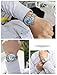 LOREO Mens Automatic Machine Multifunction Silver Stainless Steel Sapphire Glass Waterproof Watch (Light Blue)