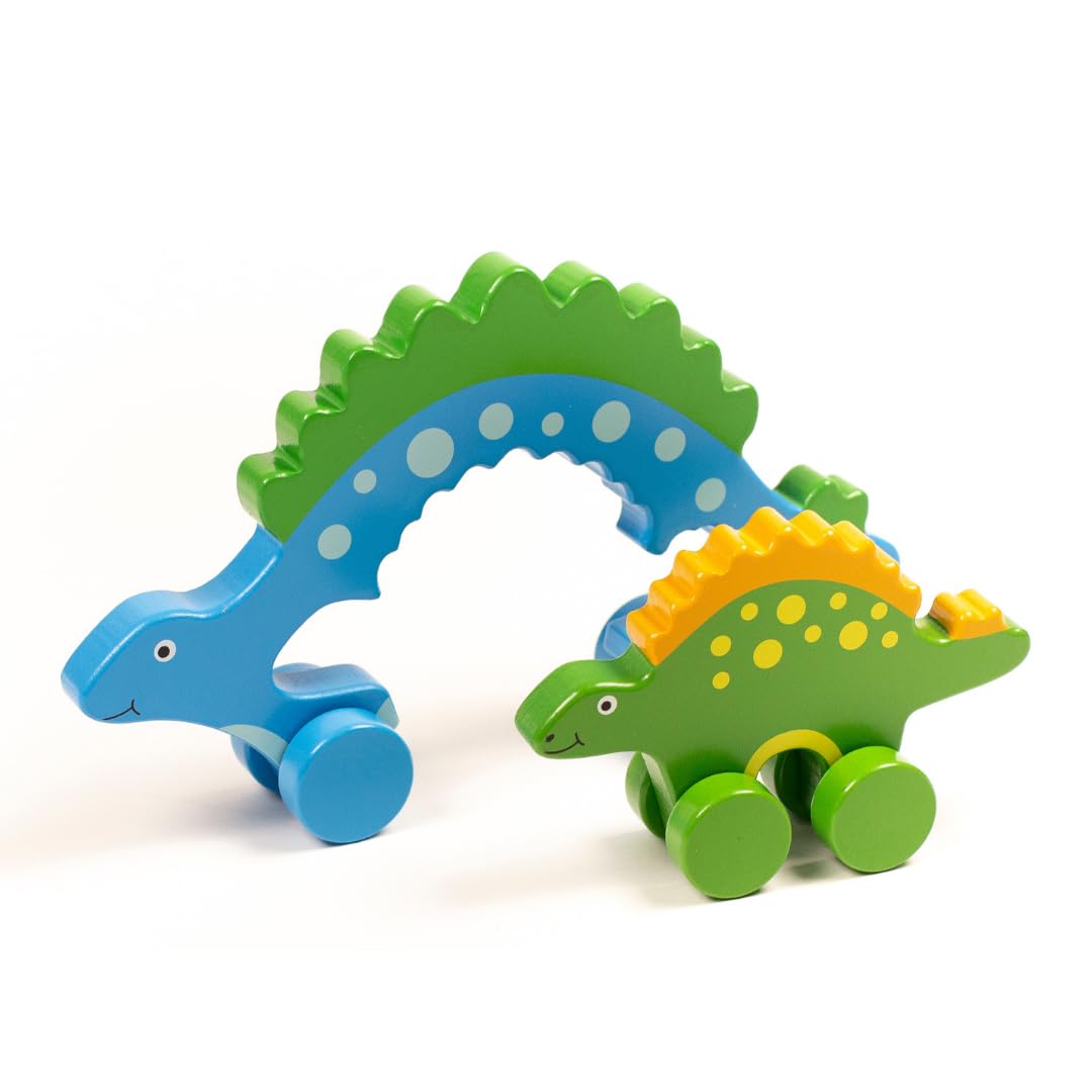 Amazon.com: Jack Rabbit Creations Stegosaurus Mommy & Baby Push