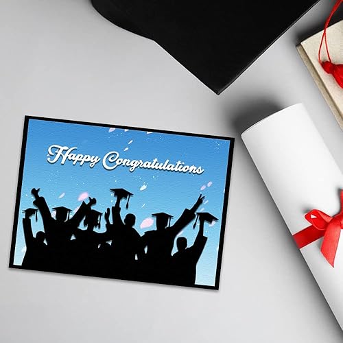 Miniatura 3 de Troqueles para hacer tarjetas, palabras de felicitaciones, moldes de plantillas de metal, troqueles de fondo de graduación para manualidades, álbum