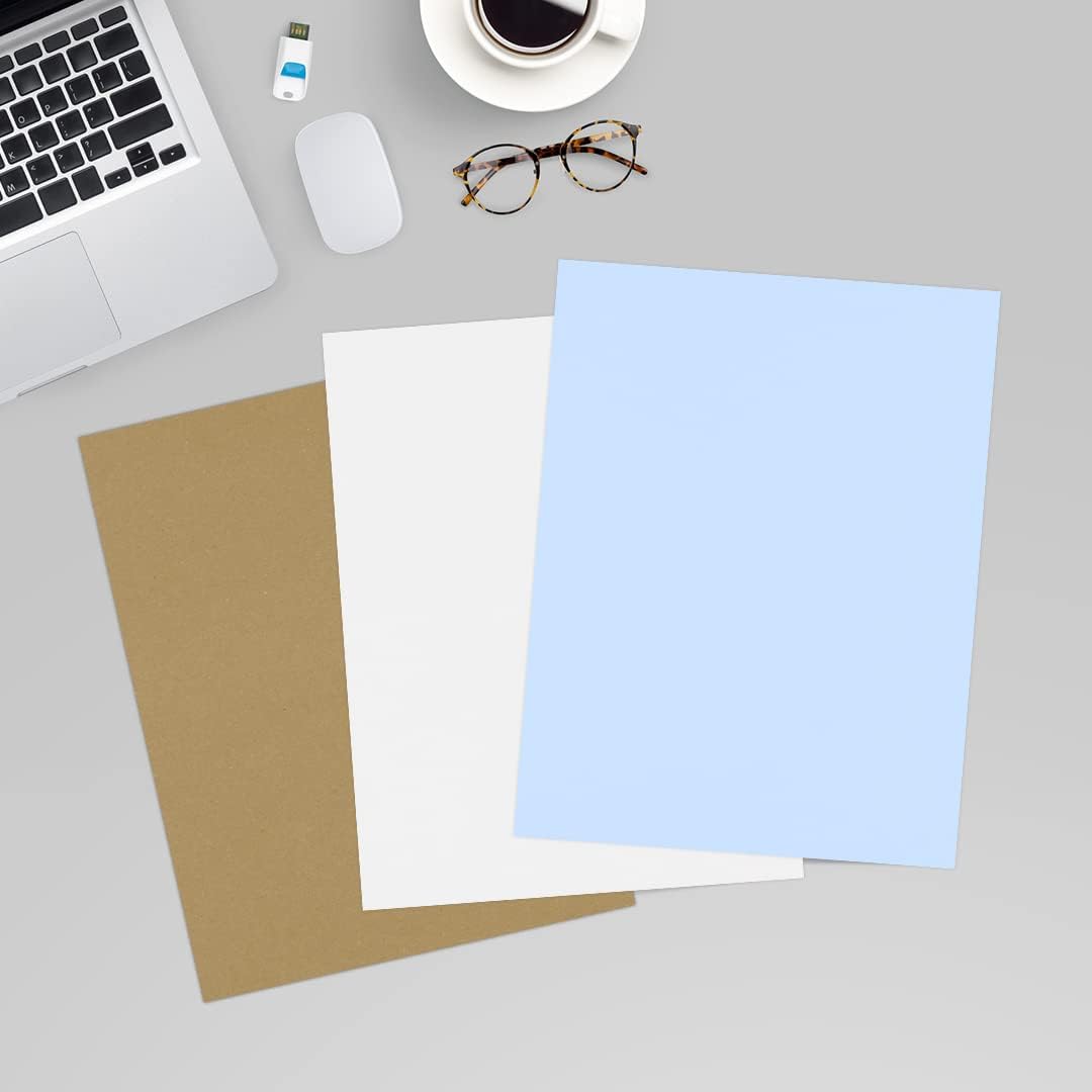 LUXPaper 8.5" x 11" Paper | Letter Size | Baby Blue | 80lb. Text | 250 Qty