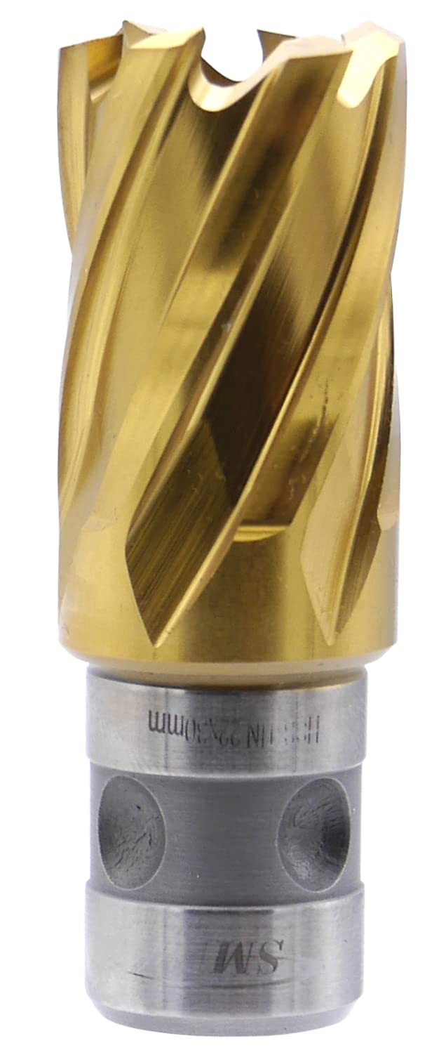 SMI HSS TiN Kernbohrer 22 mm Drm. Schnitttiefe 30 mm, Aufnahme FEIN Quick-In Schaft