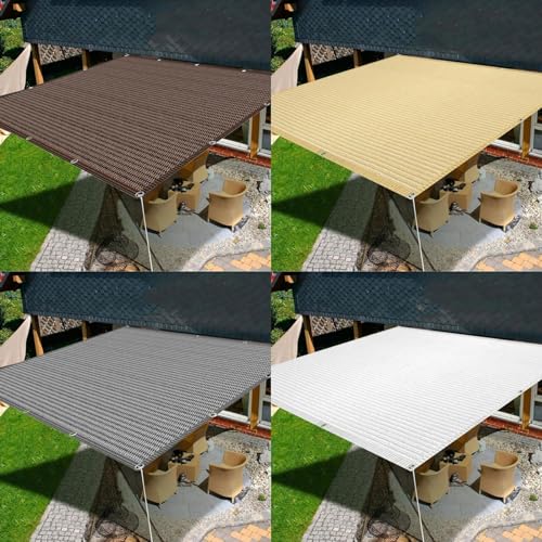 Voile ombrage respirant blanc pour bloquer 95% des UV sans étouffer sous la chaleur