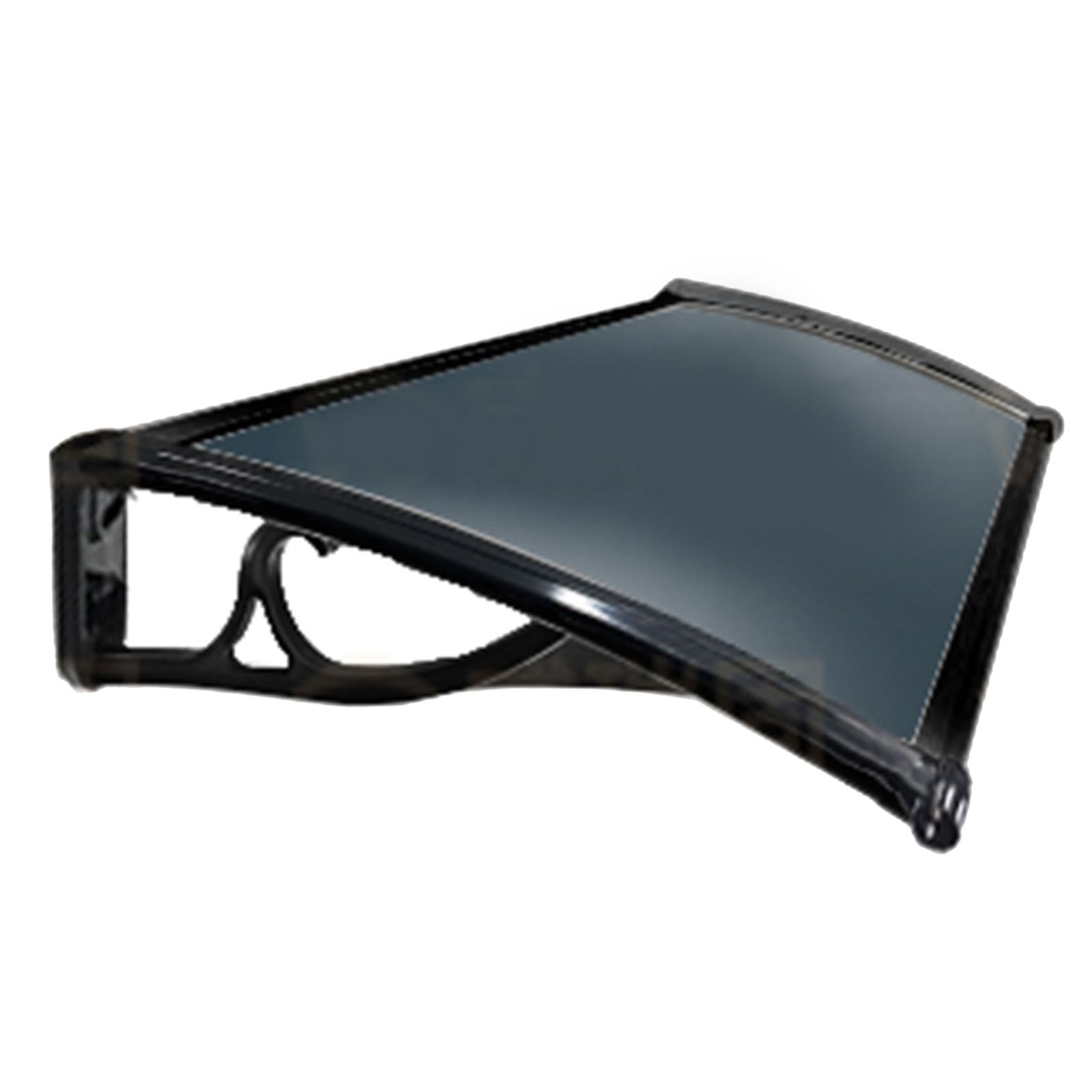 LWJSOCP Door Awning Canopy for Entrance UVResistant Polycarbonate r Rain & Snow Protection Ideal for Porch Patio & Deck 40x240cm (16x94in) Black