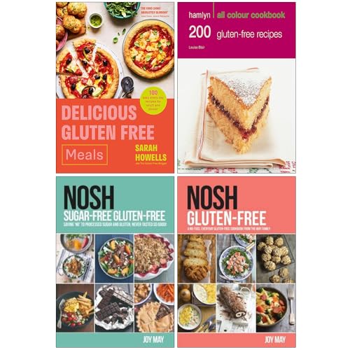 Delicious Gluten Free Meals [Hardcover], 200 Gluten-Free Recipes, Nosh Sugar-Free Gluten-Free & Nosh Gluten-Free 4 Books Collection Set