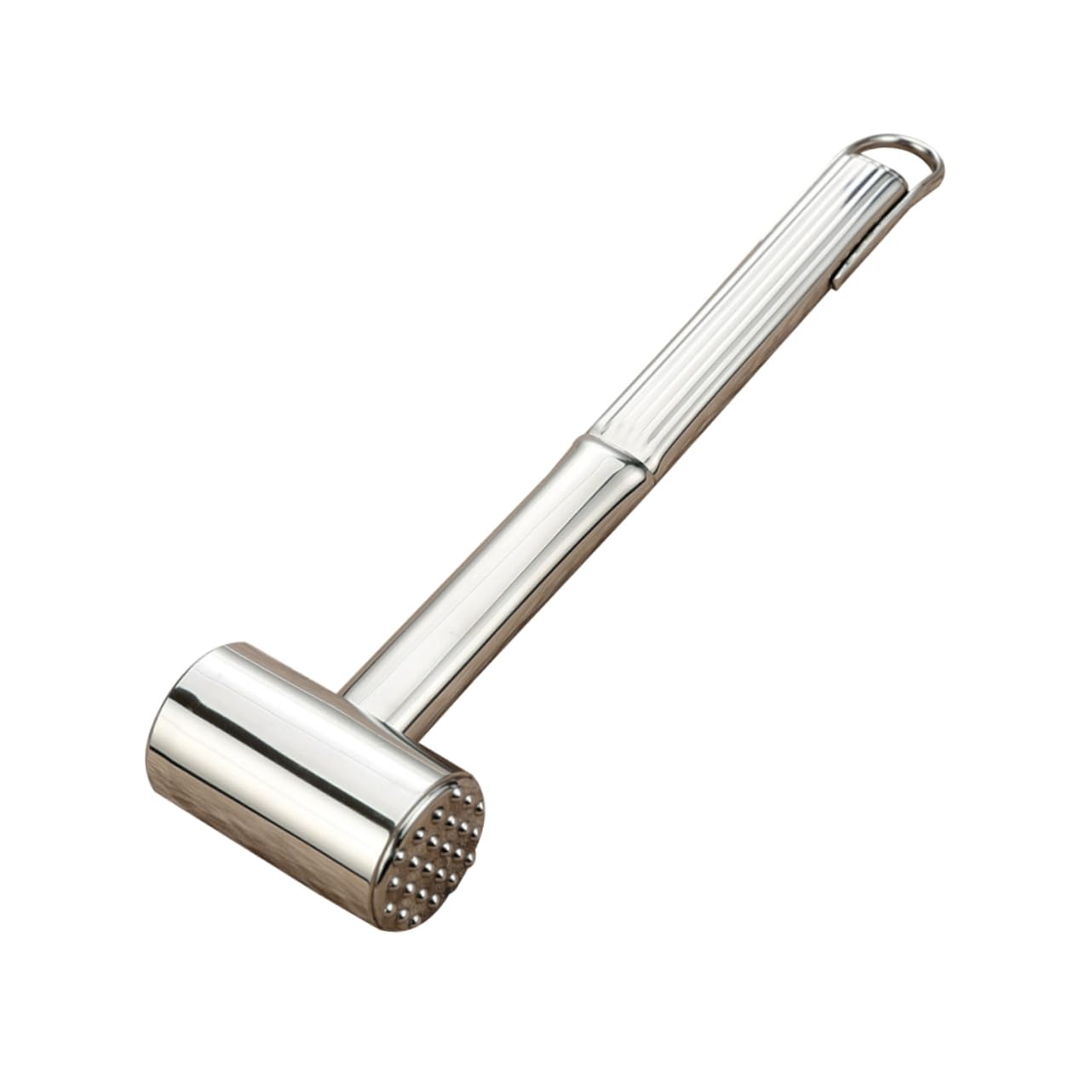 GRIRIW Stainless Steel Meat Tenderizer Hammer Double-sided Steak Mallet Tool for Kitchen