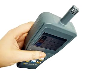 Dew Point Monitors Portable Dewpoint Meter Tester Range -30~60C (-22~140F) for Measuring Ambient Temperature,Relative Humidity,Dew Point Temperature,Wet Bulb Temp,Absolute Humidity,PPMv