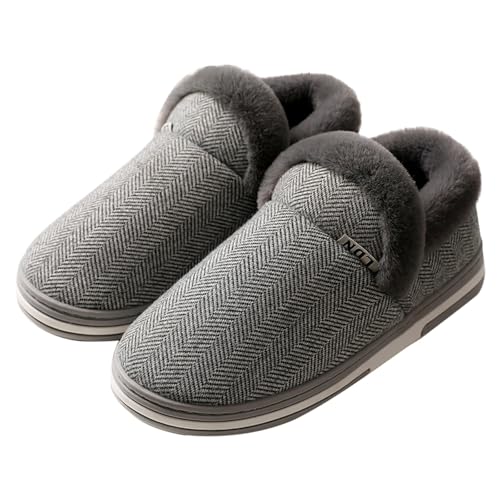 Zapatillas de estar por casa para mujer, cerradas, de felpa y fieltro, botas antideslizantes de invierno, tallas 35-40