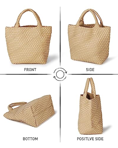 Bolso tejido para mujer en piel vegana suave miniatura 5