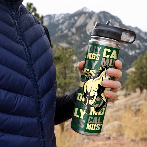 Rico Industries NCAA Cal Poly Mustangs Standard 22oz Stainless Steel Tumbler with Lid - Great For Coffee, Tea, Water or Cocktails by Rico Industries - Used condition - Image 2