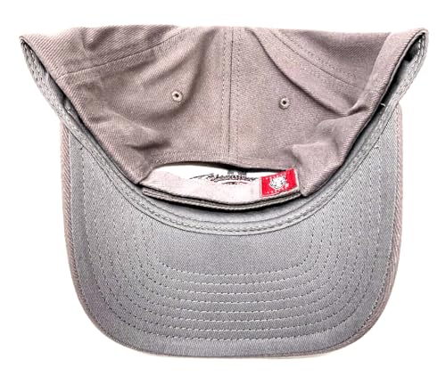 National-Cap-MVP-Arkansas-Razorbacks-Hogs-Mascot-Logo-Dark-Grey-Curved-Bill-Adjustable-Hat