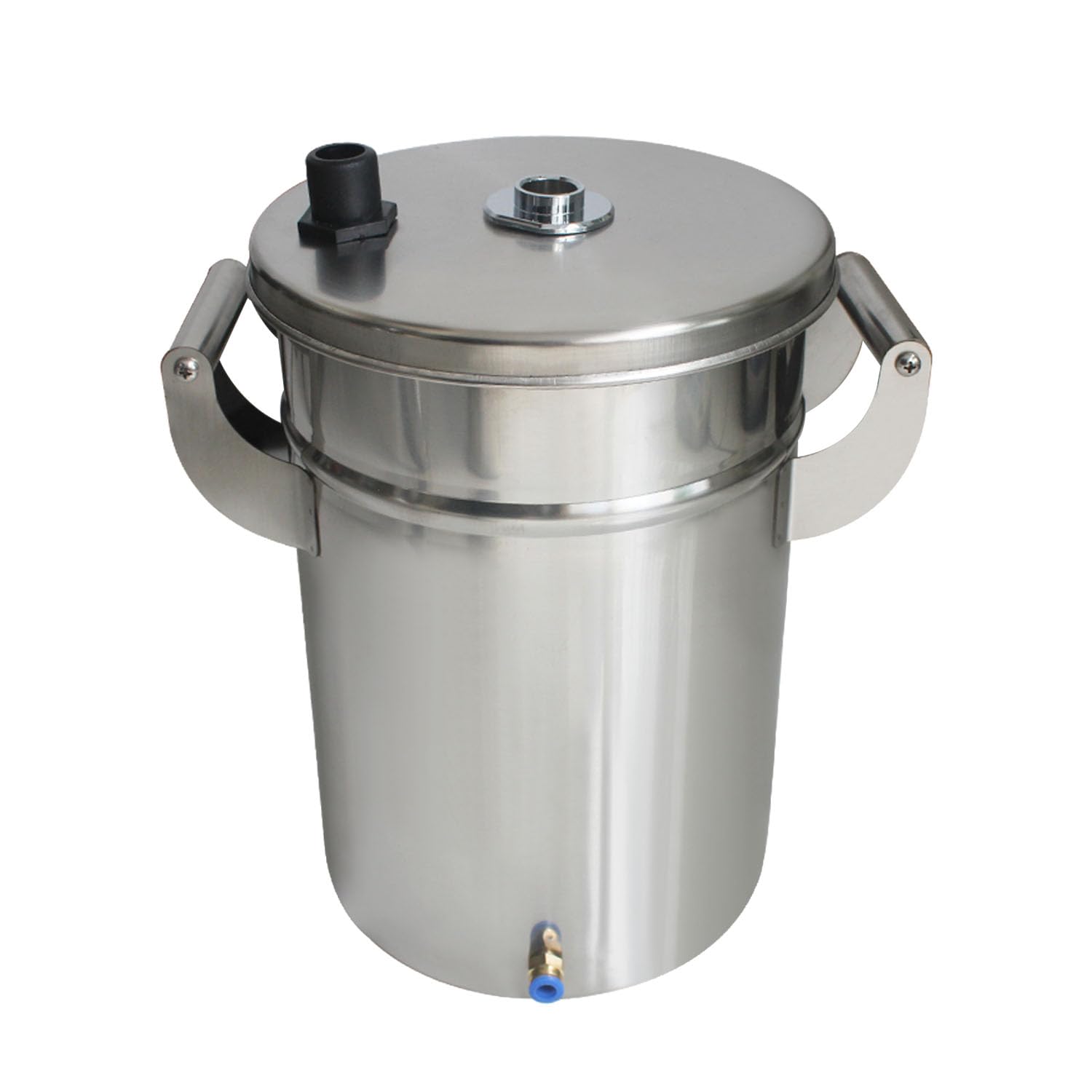 Depósito para Pistola de Pintura en Polvo electrostática contenedor tolva para Equipo pulverizador Industrial INOX para Pintar Cabina máquina pulverización electrostática Recubrimiento (200x300mm, 1)