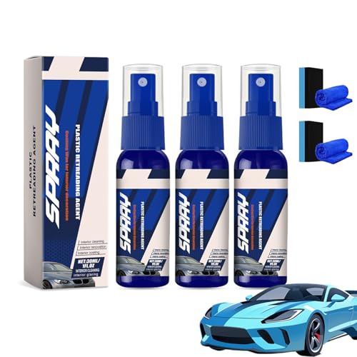 Decal Restore Agent, Decal Restorer and Protectant, Car Plastic Restorer, Long-Lasting Plastic Parts...