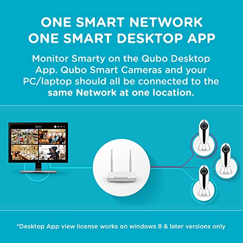 Image of Qubo Smart 360 Wi-Fi Security Camera| Free Subscription | Ultra 2K Indoor CCTV Cam for Home | AI Person Detection | Automatic Alarm (Old cam)