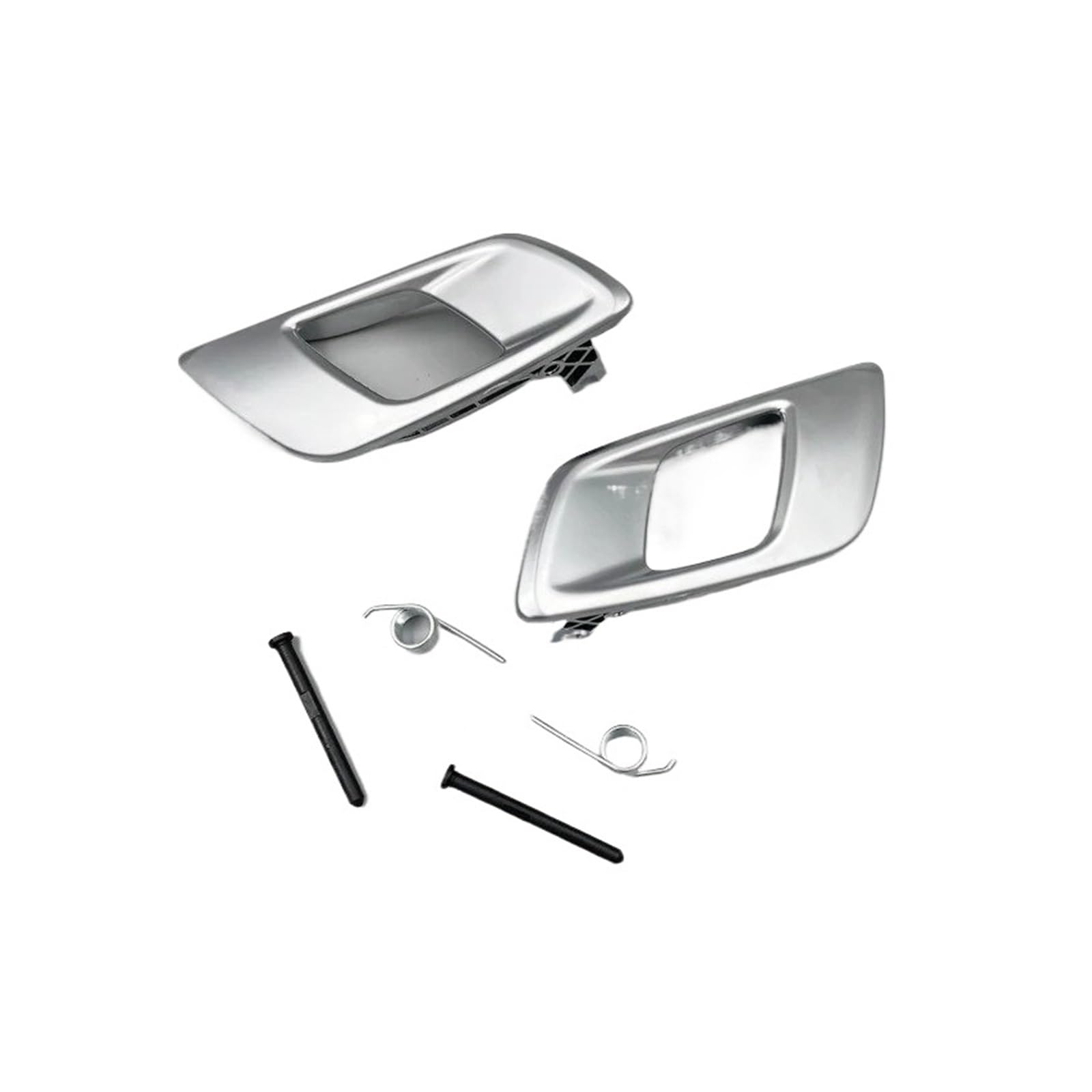 Wjwftcmk for for Ranger 2012-2019 for Everest 2015-2019 Door Inner Handle Chrome and Silver Left Handle(Matt Silver 1 Pair)