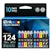 E-Z Ink (TM) Remanufactured Ink Cartridge Replacement for Epson 124 to use with NX125 Stylus NX127 NX130 Stylus NX230 NX330 Stylus NX420 Stylus NX430 Workforce 320 323 325 Workforce 435 (10 Pack)