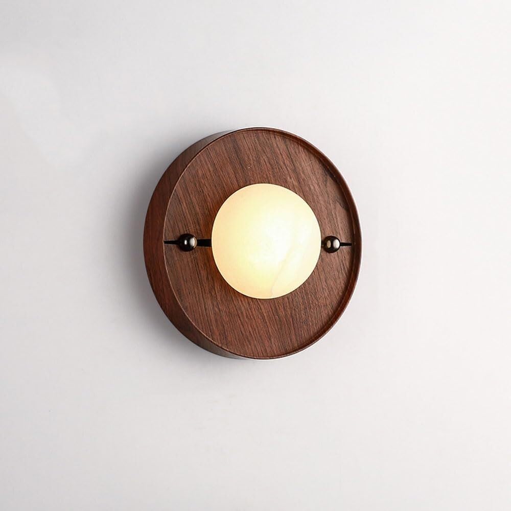 TONFON Japanese Home Decoration Wall Lamp Cloud Stone Wall Sconce Nordic Natural Alabaster Farmhouse Wall Lantern for Bedroom Bedside Living Room Study Room Corridor Entryway Restaurant(20 * 20cm)