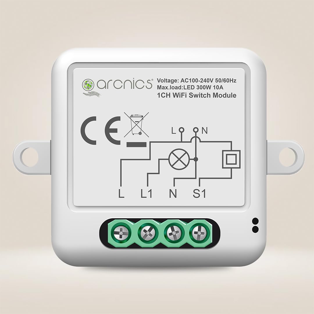 arcnics® - 3 Node Smart WiFi Retrofit Switch | WiFi Controlled | Works with Smart Life, Alexa, Google | Fits into any Existing Switch Board | DIY 3 Channel/Gang Module (B0BSS31289) Amazon Price History, Amazon Price Tracker