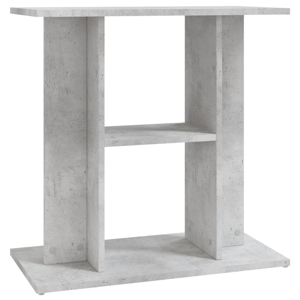 vidaXL Soporte para Acuario Madera ingeniería Gris hormigón 60x30x60cm