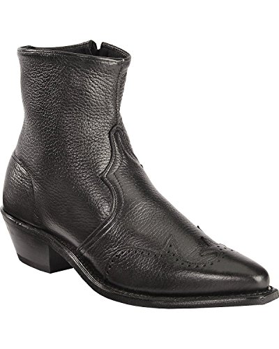 Abilene Men's Western Wingtip Zipper Boot Snip Toe Black 12 D(M) Us #TOP2