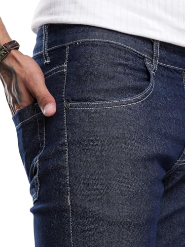 Image of WROGN Men's Cotton Stretch Jeans | Mid Rise | Slim Fit
