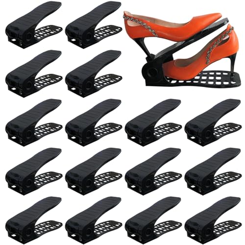 Yashong 16er Schuhschlitz-Organizer Schwarz