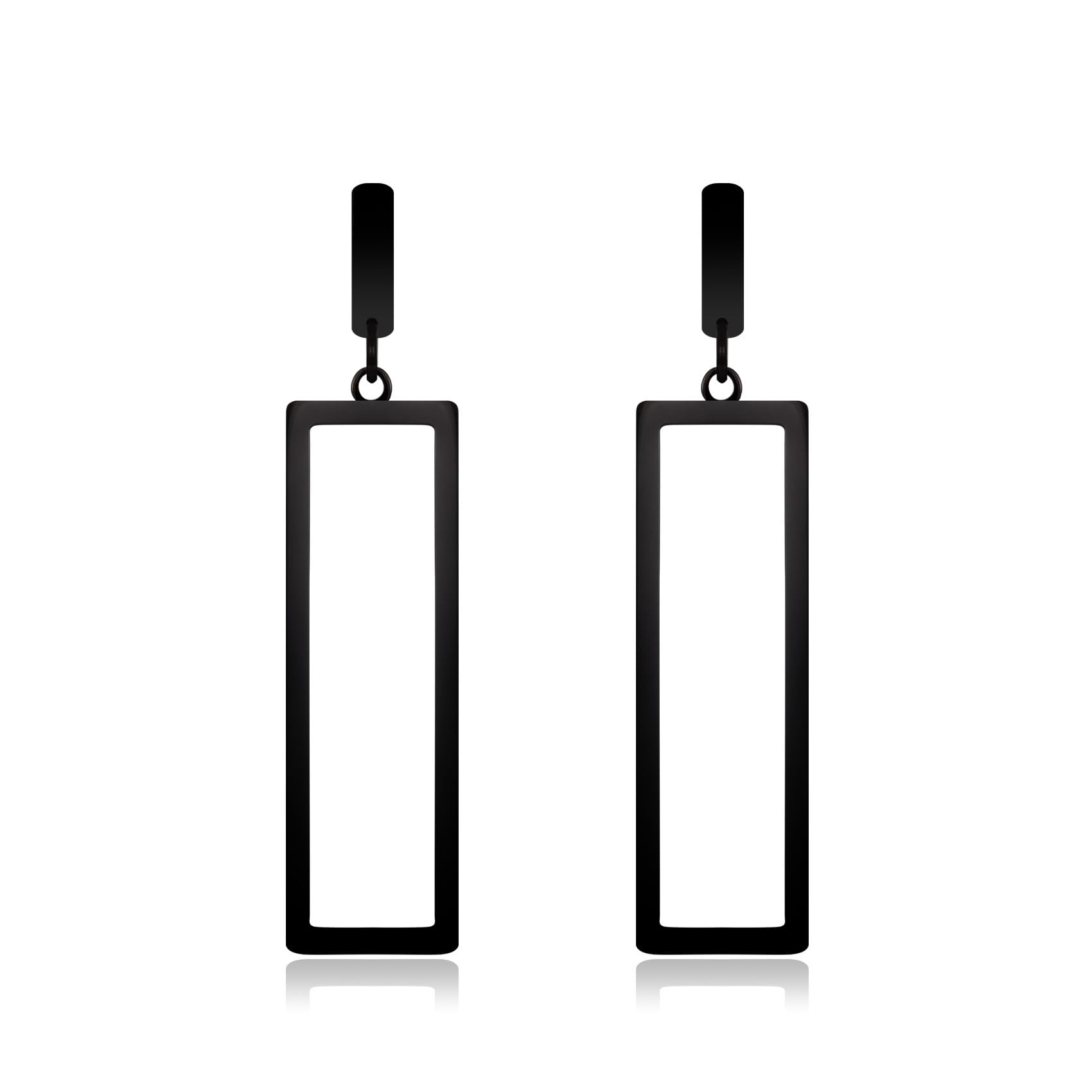 CERSLIMOLong Dangle Earrings for Women - Geometric Triangle Bar Teardrop Rectangle Drop Earrings, Stainless Steel Hypoallergenic Earrings | Titanium Earrings Jewellery Gifts Birthday Christmas