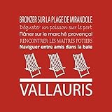 Ceanothe Tableau sur Toile Vallauris Tango 30x30 cm Décoration Murale Art Décoratif Muraux Peinture Imprimée en HD Salon Chambre Bureau Bois de Forêt FSC Fabriqué en France