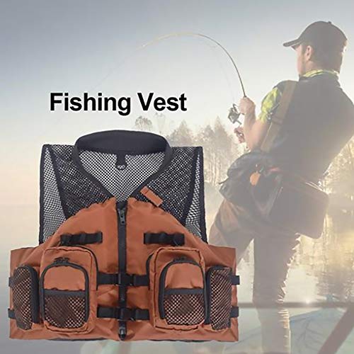 Ajustável Pesca Vest Mulheres Homens Outdoor Fisherman Vest com Multi-Projeto do bolso