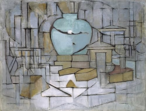 Poster Nature morte au pot de gingembre Mondrian pour créer un salon design