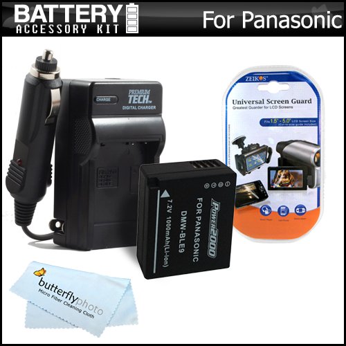Battery And Charger Kit For Panasonic Lumix DMCGF3 DMCGF3K DMCGF5