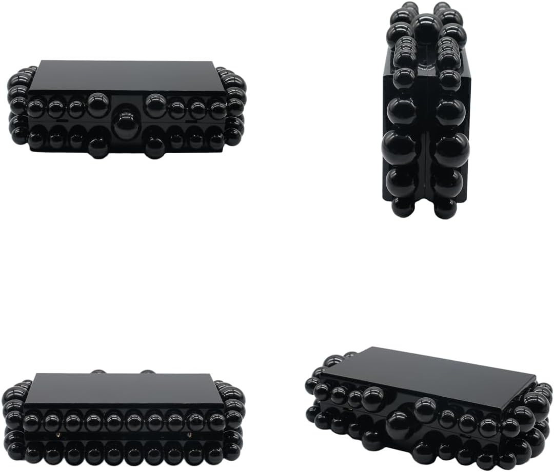 Women Acrylic Evening Clutch Box Purse Marble Handbag for Wedding Cocktail Party Banquet - Image 5