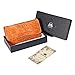 Vendimia Cartera de Cuero para Mujer, OB OURBAG Monederos Largo de Mujer...