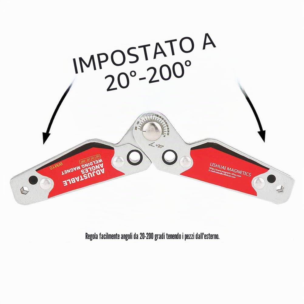 Telaio per saldatura d'angolo, telaio per saldatura a magnete regolabile, accessori per strumenti di saldatura (20°-200°)