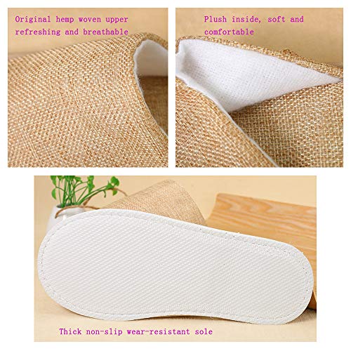 Uilb 10 Pairs Disposable Home Slippers For Family Spa Guests Hotels Office - Mixed Multi-Color Slippers Home Party, Housewarming (10Pairs) #TOP4