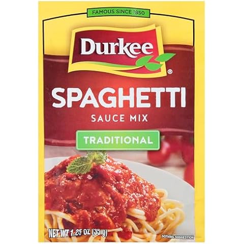 Durkee Spaghetti Sauce Mix, 1.25 Ounce Packet Cover
