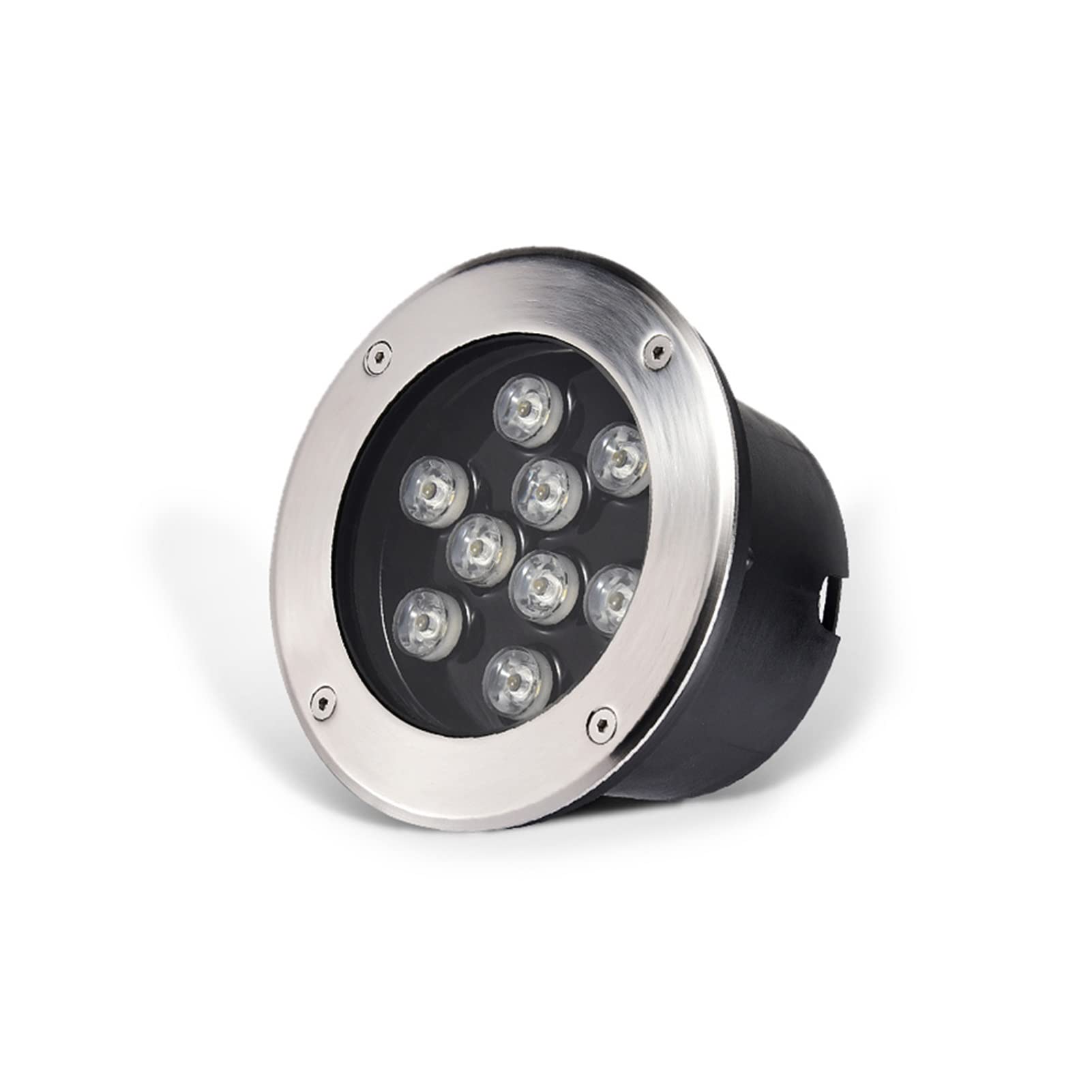 LED-Einbauleuchte für den Untergrund, Brunnenbeleuchtung, Mehrfarbig, rostfreies Aluminium, IP68, wasserdicht, Poolbeleuchtung für Teich, Brunnen, Deck, Wegbeleuchtung