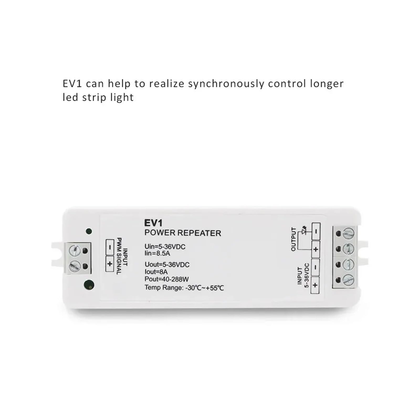 Regulador de intensidad LED V1, 12 V, 24 V, 36 V, 5 V, 8 A, 2,4 G, control remoto táctil, interruptor de atenuación LED, tira de luz de un solo color COB 2835(V1 Receiver Only)