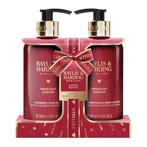 Baylis & Harding Midnight Cherry Luxury Hand Care Gift Set - Vegan Friendly