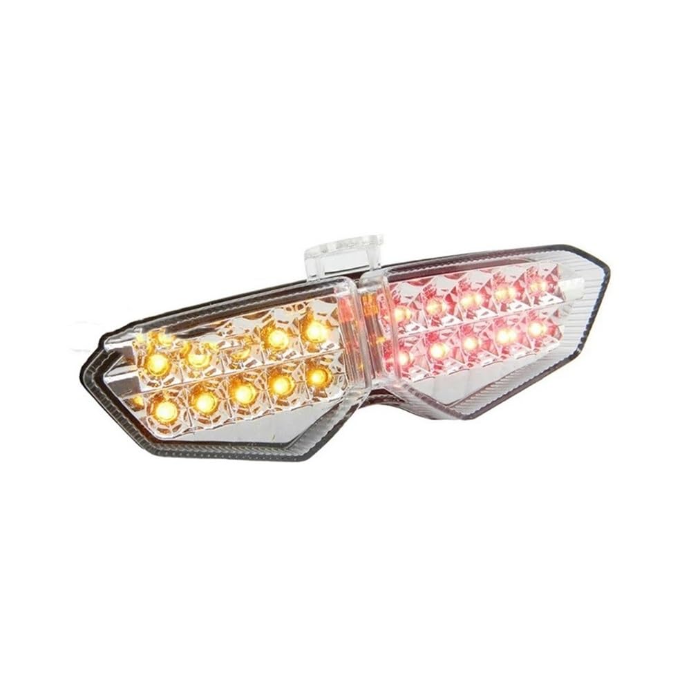Nisza Indicatori Direzione Posteriore A Led Fanale Posteriore Freno Indicatore Direzione Lampeggiante Luce Integrata Trasparente 2003 2004 2005 Per Y&amaha YZF R6 RJ05 RJ09
