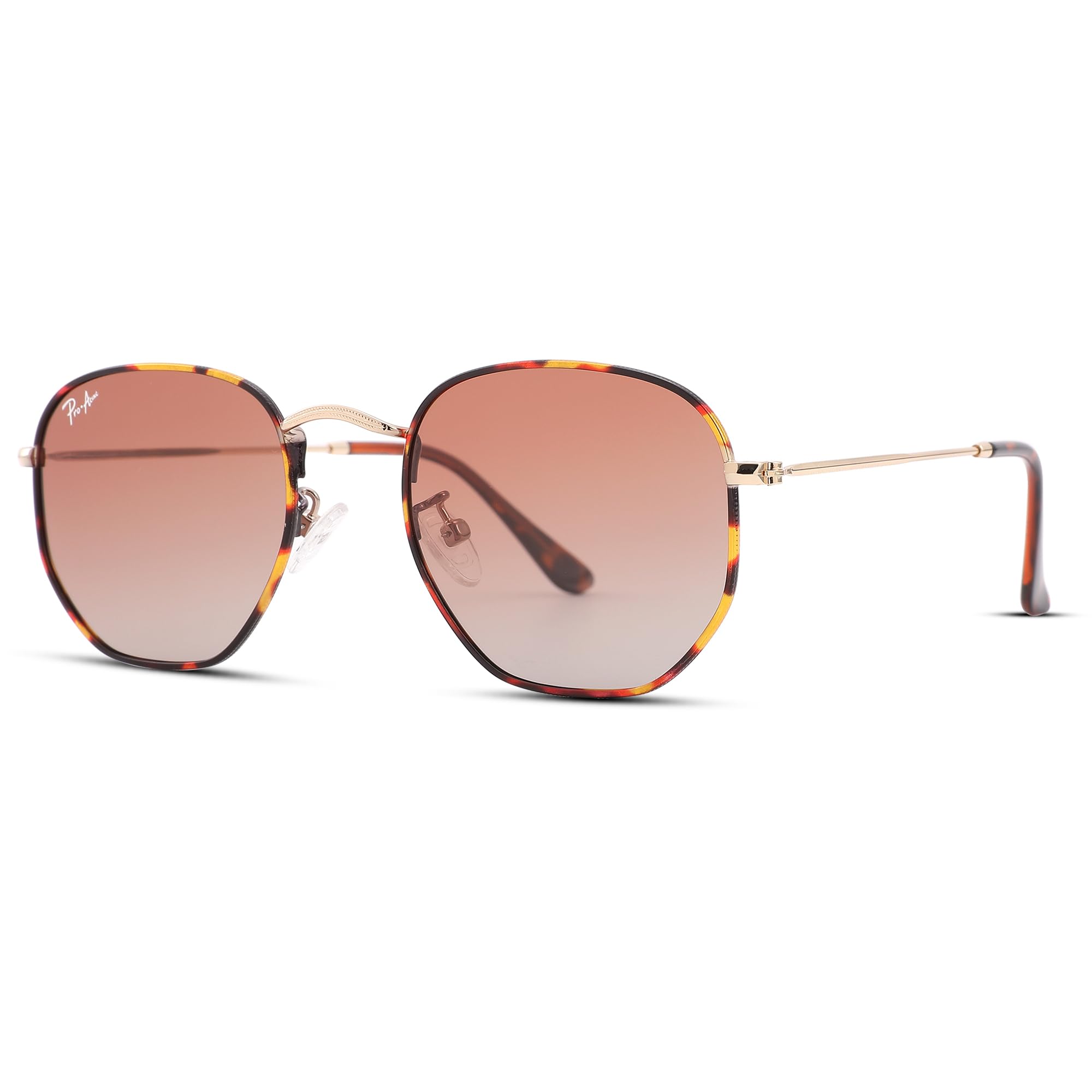 Pro Acme Sunglasses Womens Men Hexagon Polarized Polygon Square Sun Glasses Metal Frame UV400 Protection