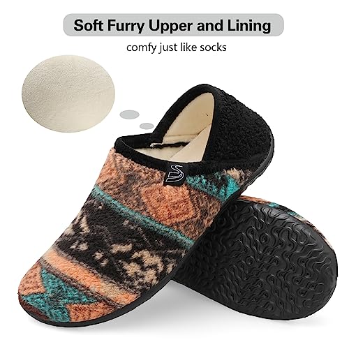 Image of Spesoul Fuzzy House Slippers for Women Men Indoor Closed Back Lightweight Cozy Faux Furry Lining Barefoot House Shoes Slipper Socks for Bedroom Home Office Yoga Outdoor Walking Shoes