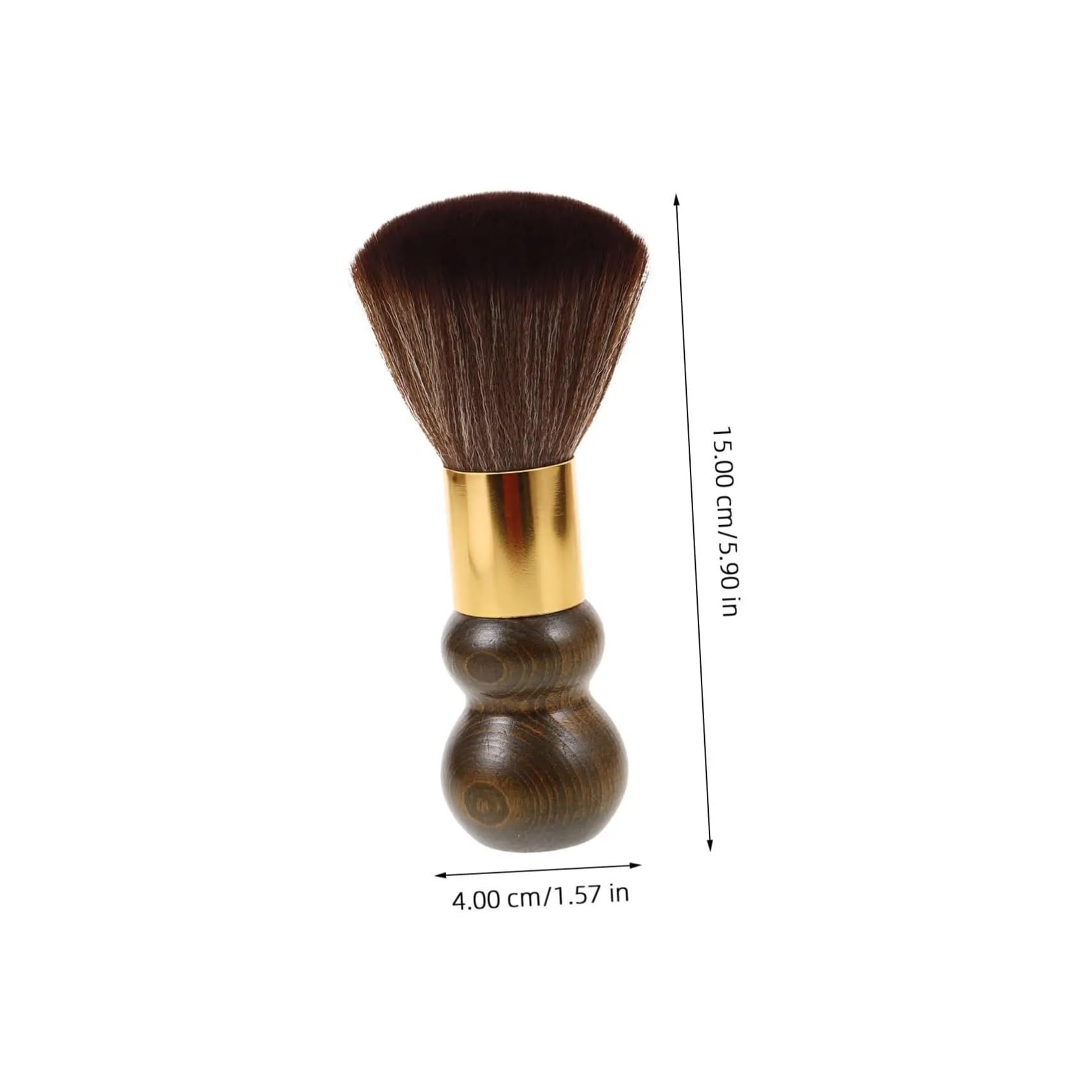 Cepillo Suave For Peluquería, Cepillo De Limpieza For Eliminar El Polvo De La Cara Y El Cuello, Mango De Madera, Cepillo De Maquillaje De Estilo Antiestático(B)
