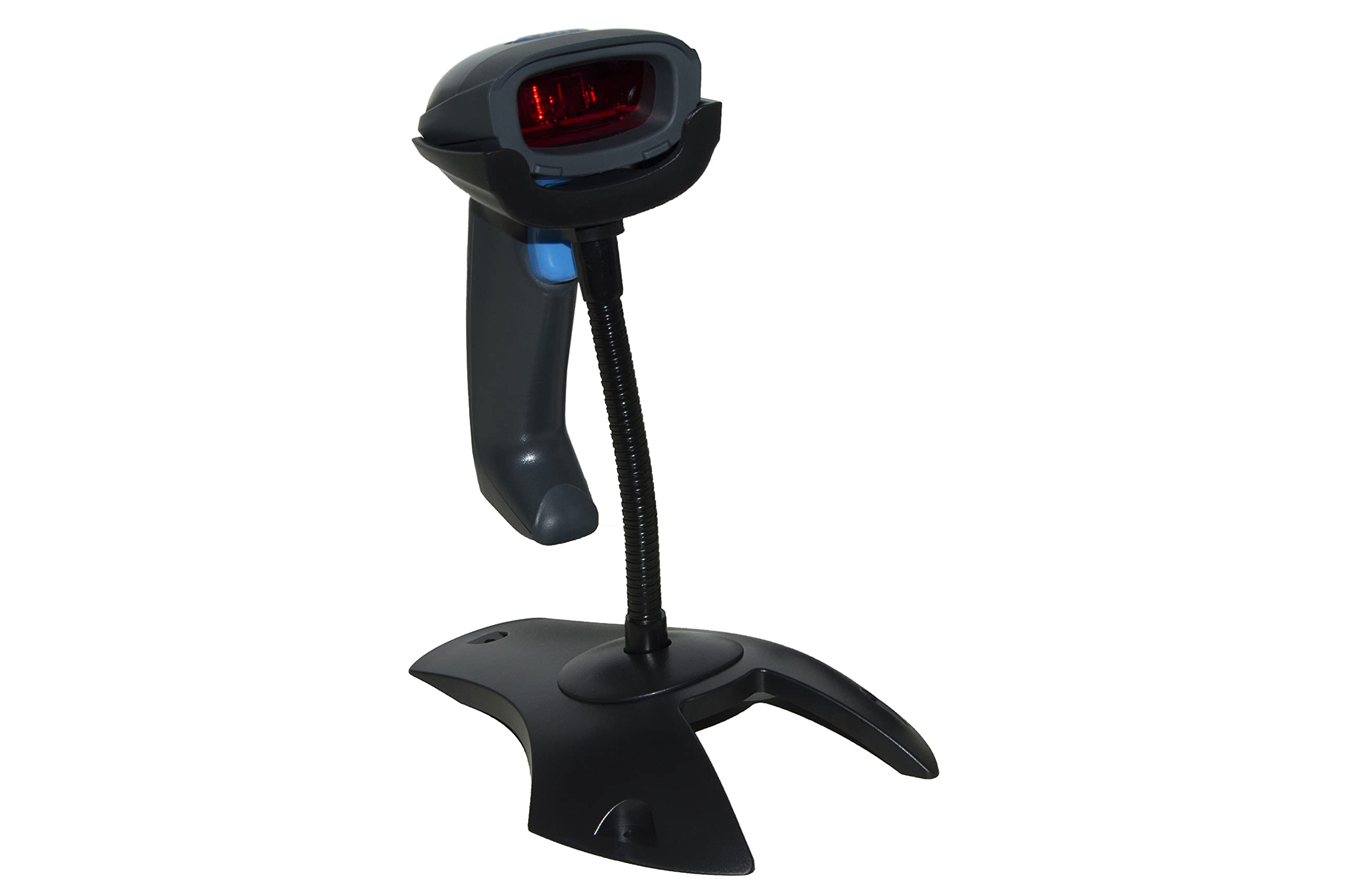 LINK LKLET09 - Lettore Codici a Barre Laser USB – Scanner per Magazzino, Banco e Registratori di Cassa con Supporto