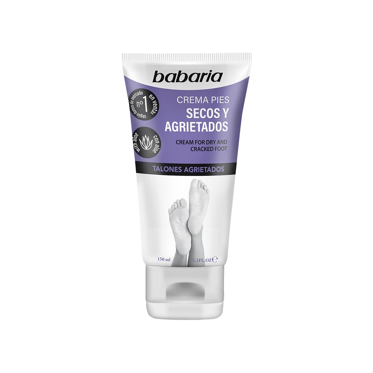 Babaria Dry Feet Cream for Unisex 5.1 oz Cream