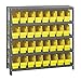 Quantum Storage Systems 1839-203YL Store More Steel Shelving Unit with 6" Shelf Bins, 18" D x 36" W x 39" H, Yellow
