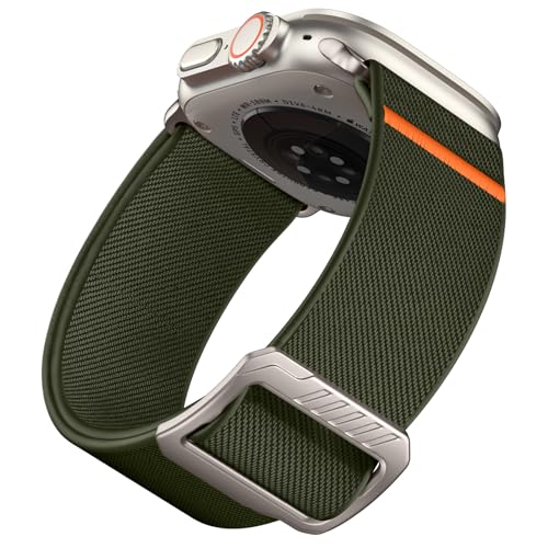 SNBLK Elastic Sport Bands Compatible with Apple Watch Ultra 2 Band/Ultra 3 Band 49mm, Men Stretchy Nylon Solo Loop for iWatch Series 11/10/9/8/7/6/5/4/3/SE 42mm/44mm/45mm/46mm Wide Breathabl