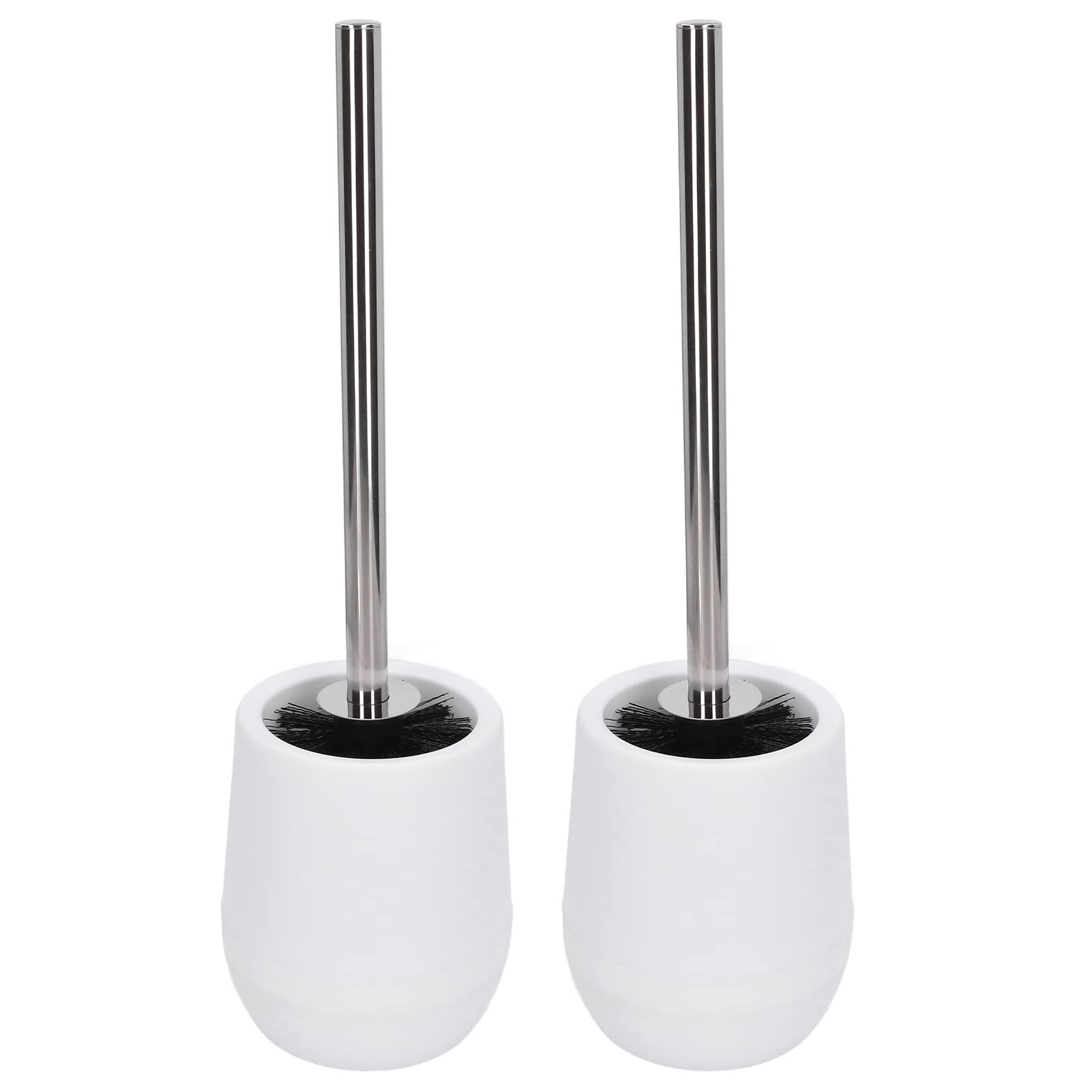 Brosse WC flexible et efficace en acier inoxydable à filetage verrouillable