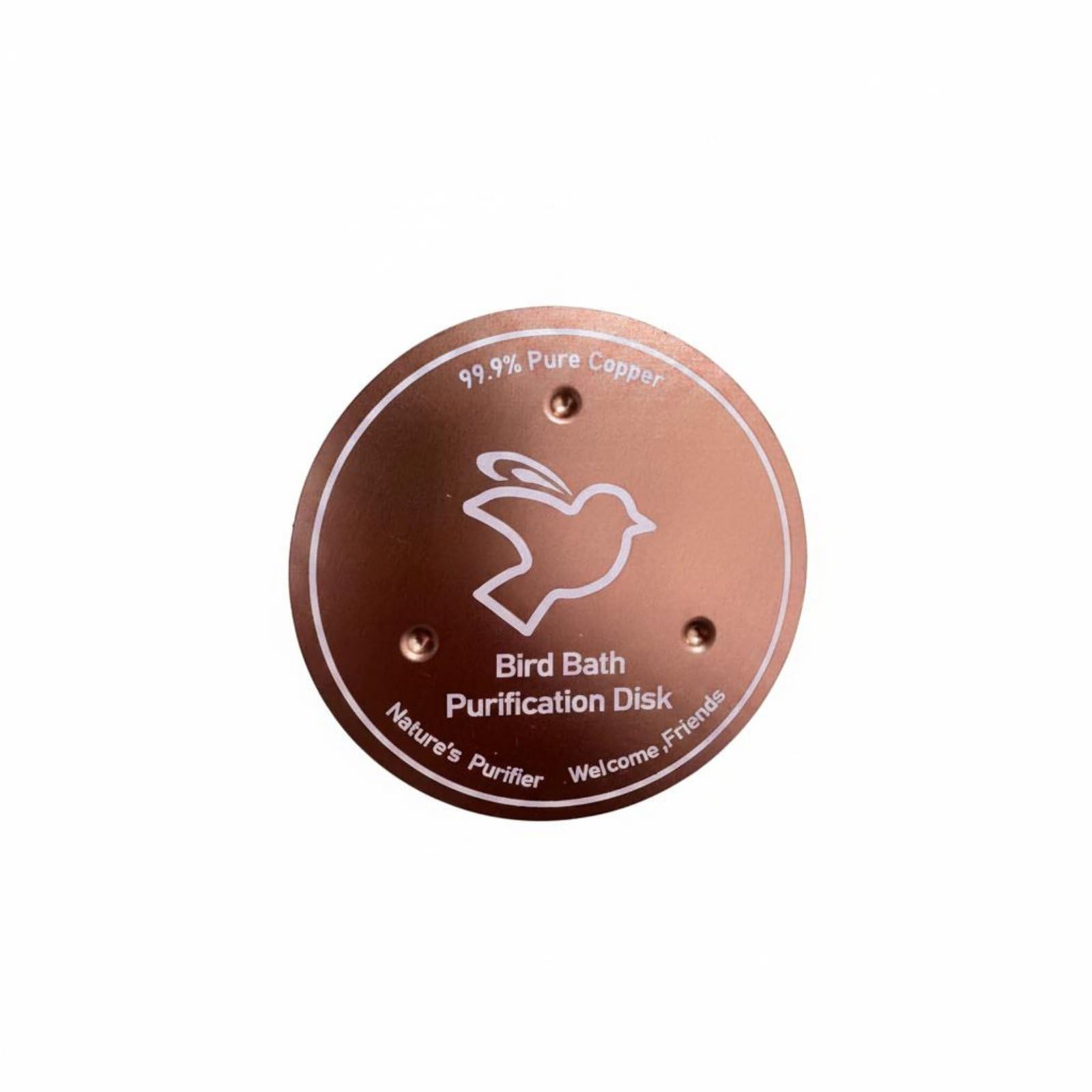 Etched Bird Bath Purification Disk Drilled Hole Birdbath Copper Disc Raised Fasteners Bird Bath Copper Plate Chemicalunrestricted, Style a|Home & Garden | Yard, Garden & Outdoor Living |-image-36