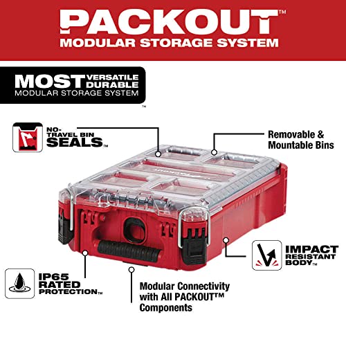 48-22-8435 for Milwaukee PACKOUT Impact Resistant Polymer Packout Compact Organizer