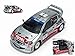 Sunstar Modelo A Escala Compatible con Peugeot 206 N.1 Accident Great Britain Rally 2002 R.Burns-R.Reid 1:18 SS3854